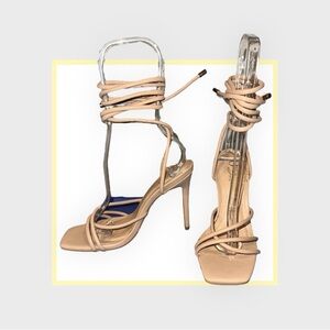 DANNA ” Wrap High Heels ( Nude Pu )